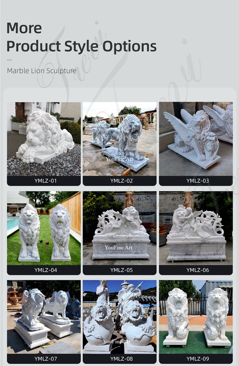 marble lion statue designs