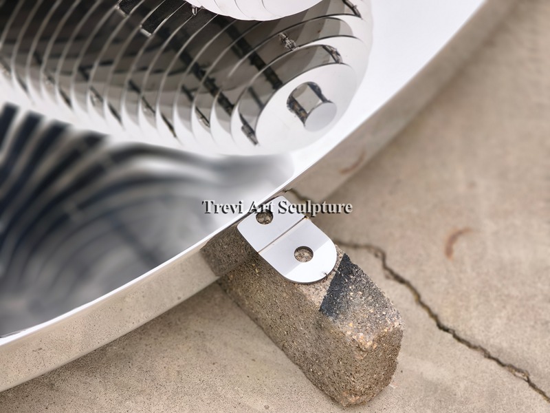 Stunning Metal Disappearing Sculpture base install