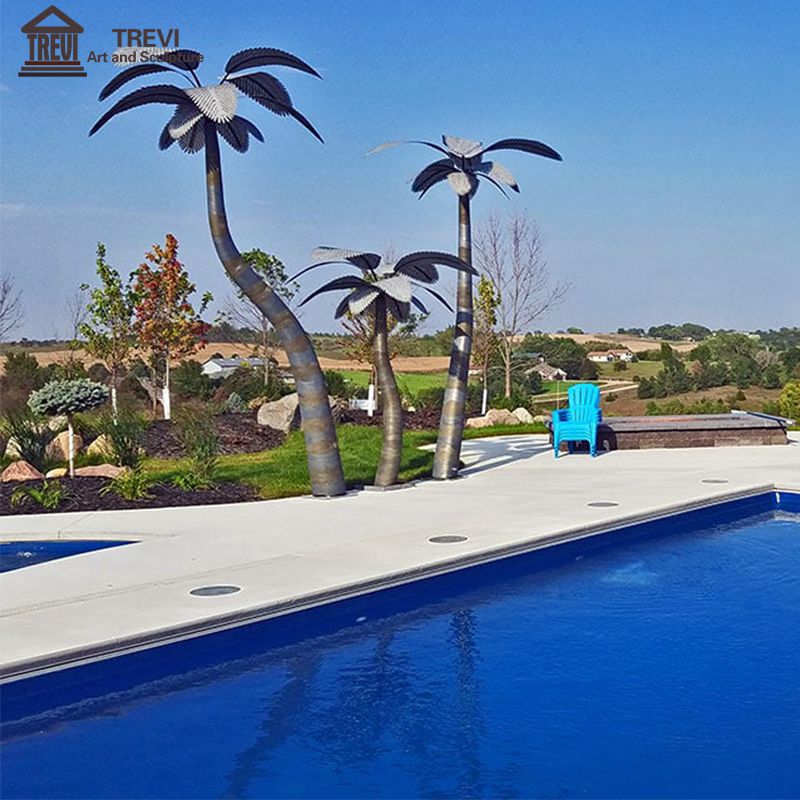 metal palm trees for pool area-03
