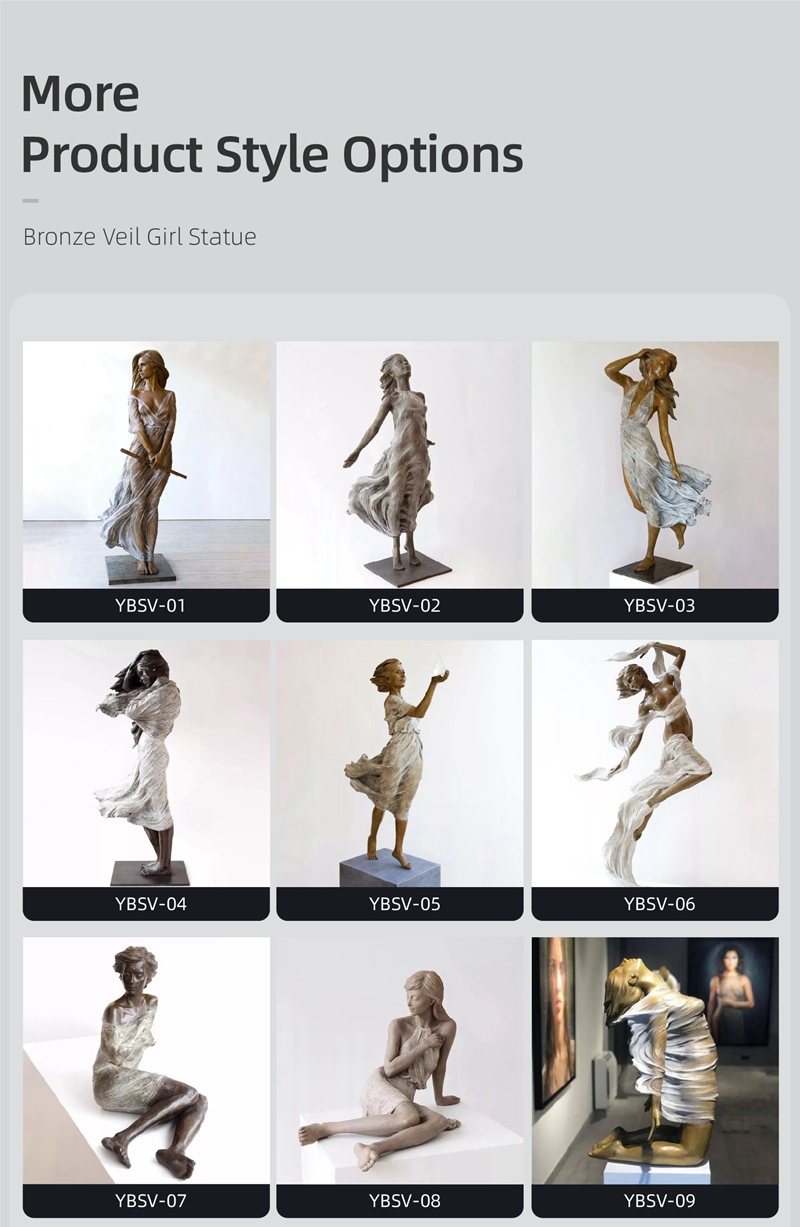 Beautiful Luo Li Rong Sculpture Bronze Pretty Lady for Sale