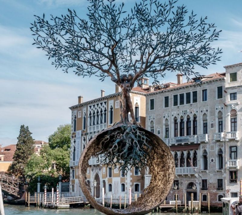 bronze tree of life sculpture