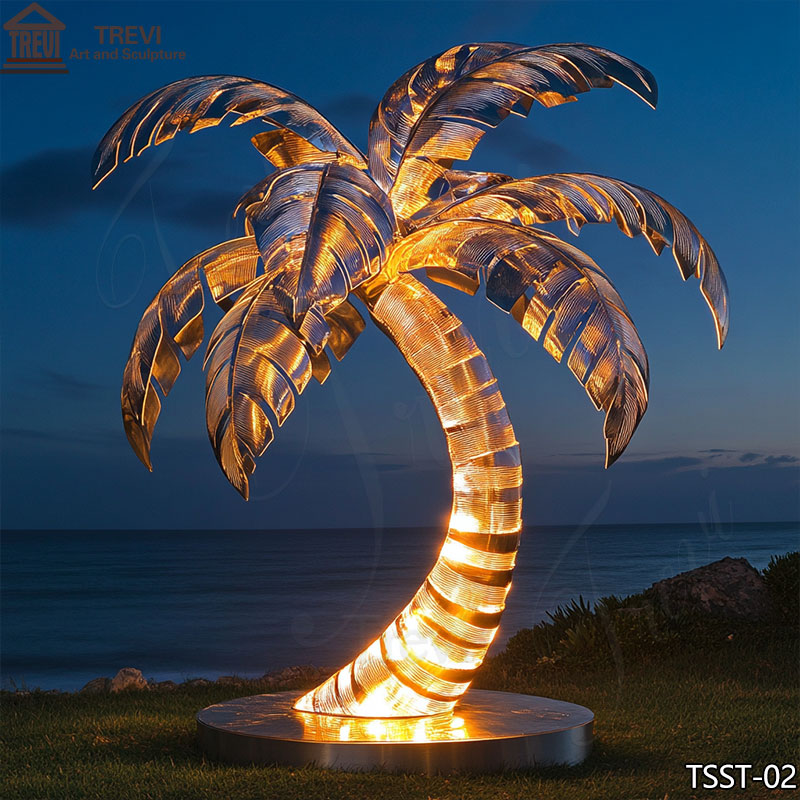 lighting palm trees outdoor