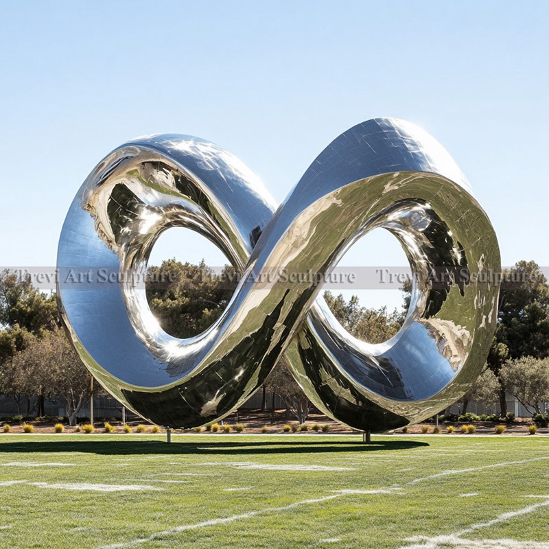 stainless steel mirror sculpture