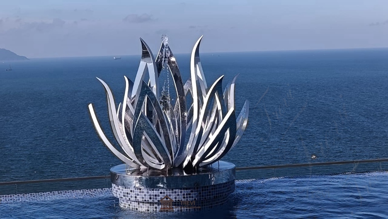 stainless steel lotus sculptures feedback