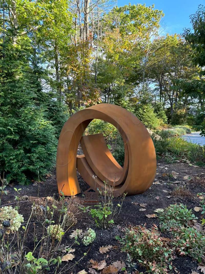 corten sculpture feedback from france