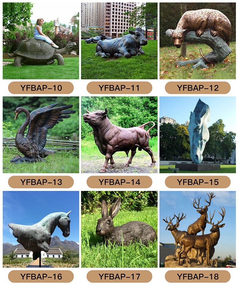 More Bronze Animals Statues