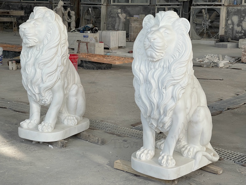 marble lion statue