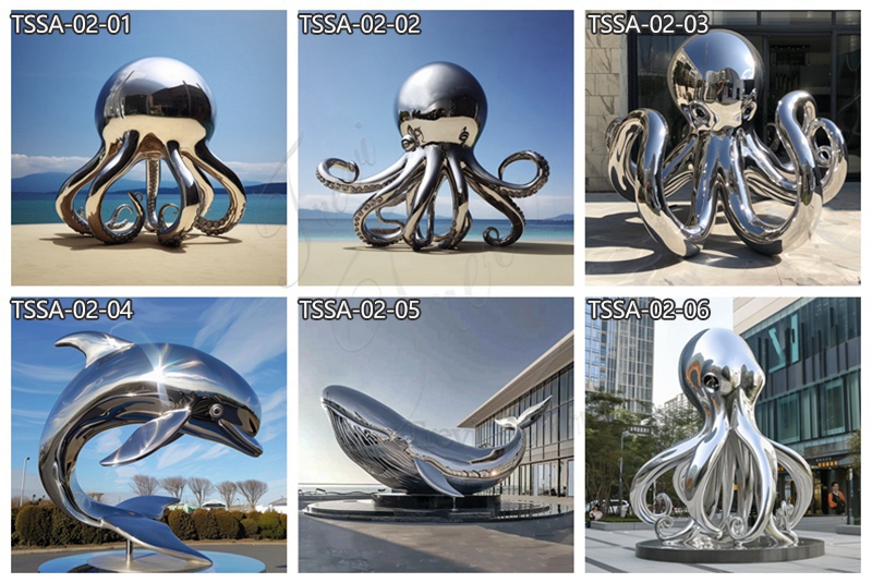 Other Stainless Steel Marine Animal Sculptures