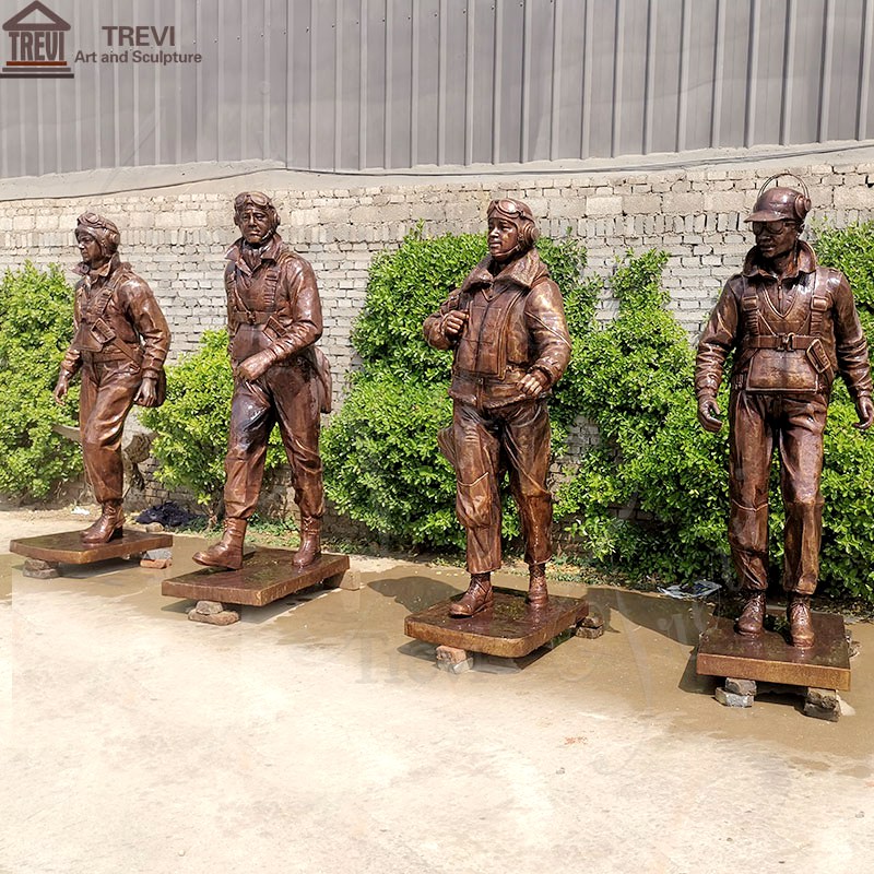 Tuskegee bronze airmen statues