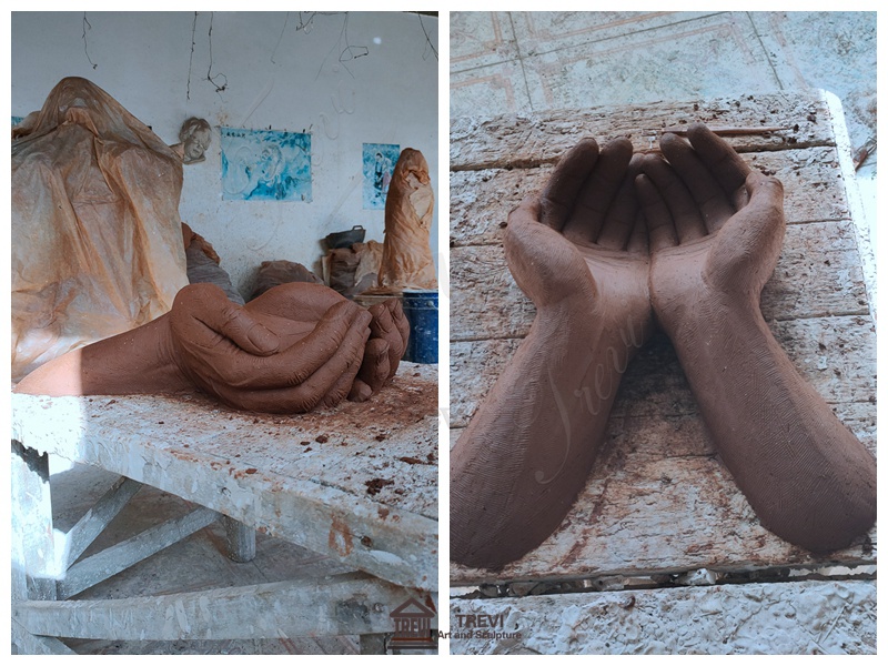 Large Hand Sculpture clay model