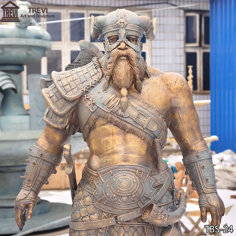 Outdoor-Bronze-Life-Size-Viking-Statue-for-Sale-Western-Art-Decor-1