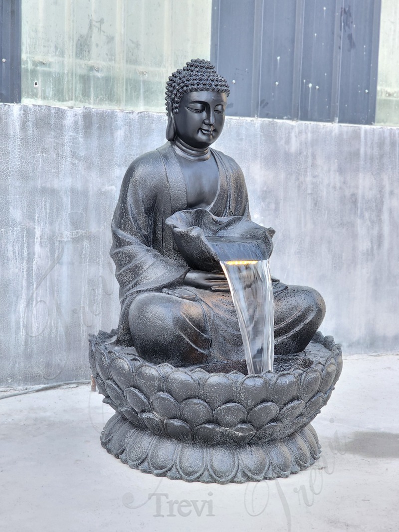 Water stone Buddha fountain for Garden