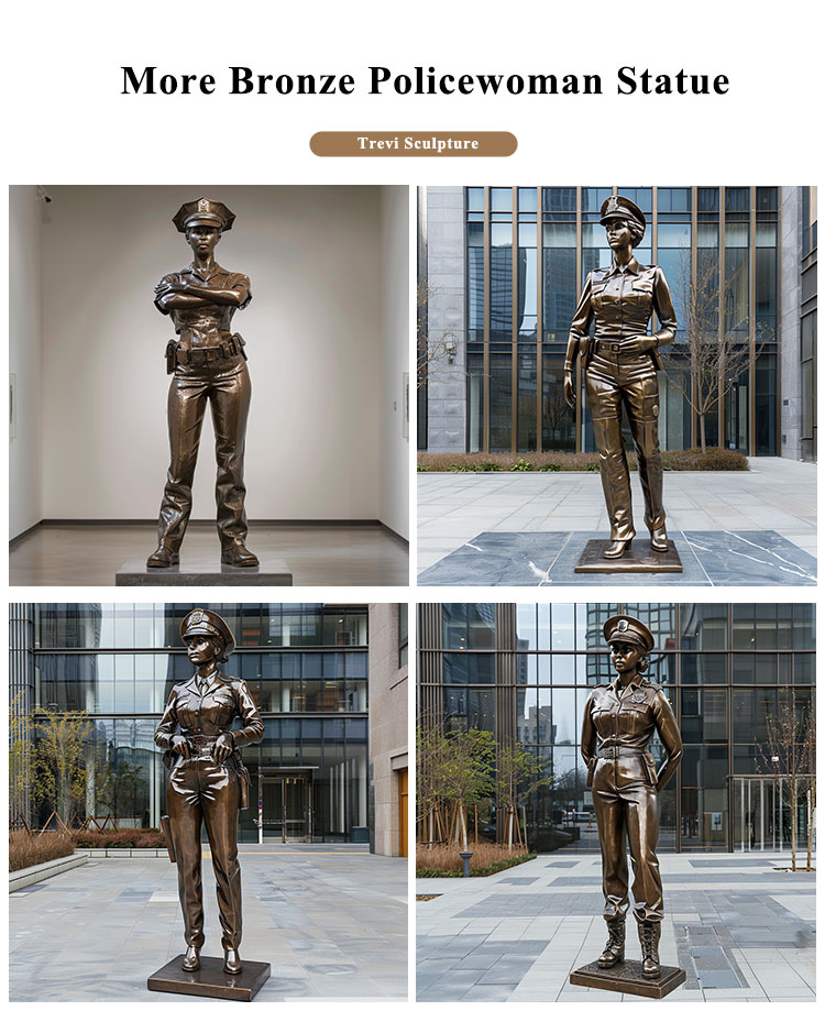 bronze-police-woman-statue