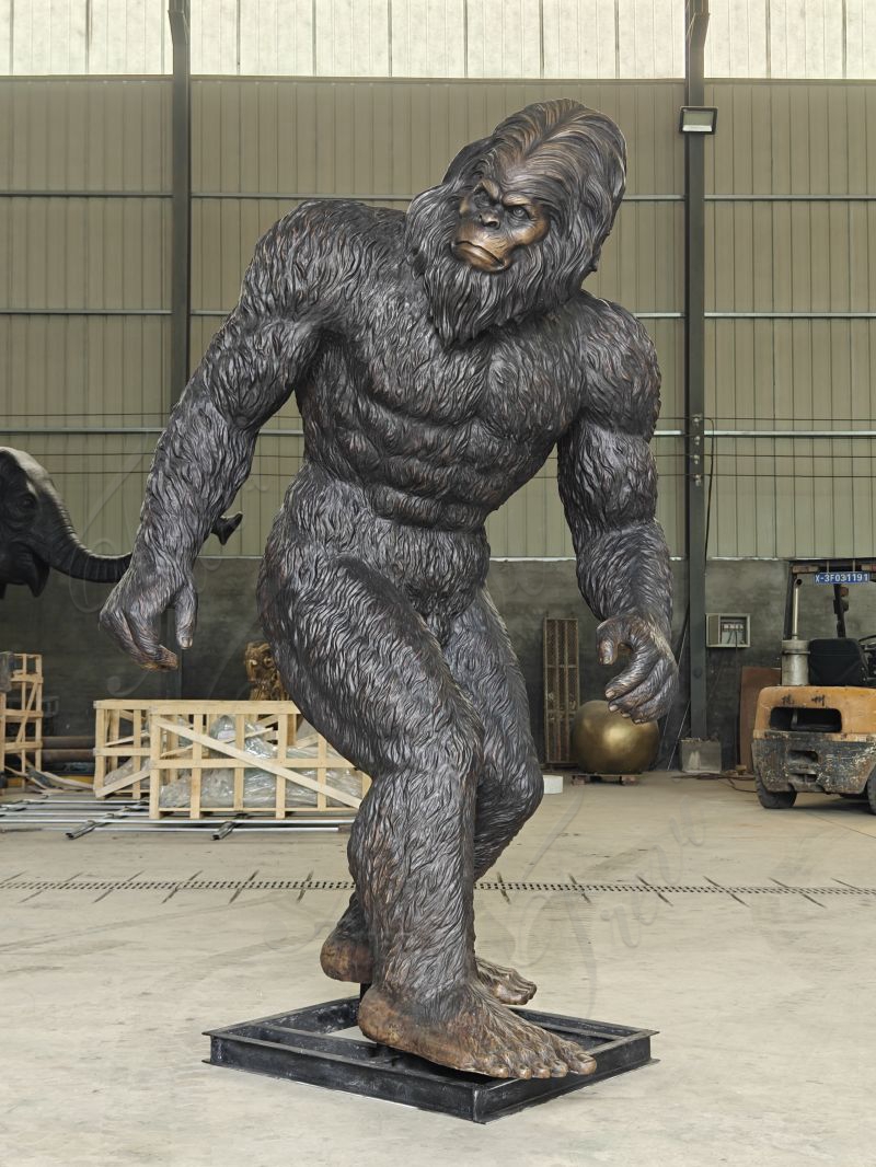 Bronze Life Size Yeti Statue 8