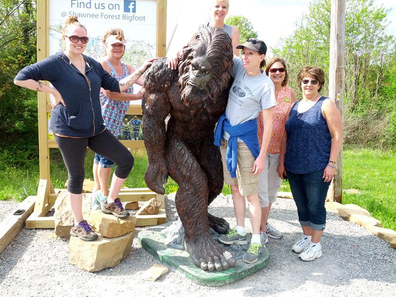 bigfoot statue-and-friends