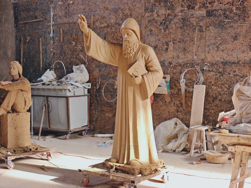 St Charbel Statue clay model