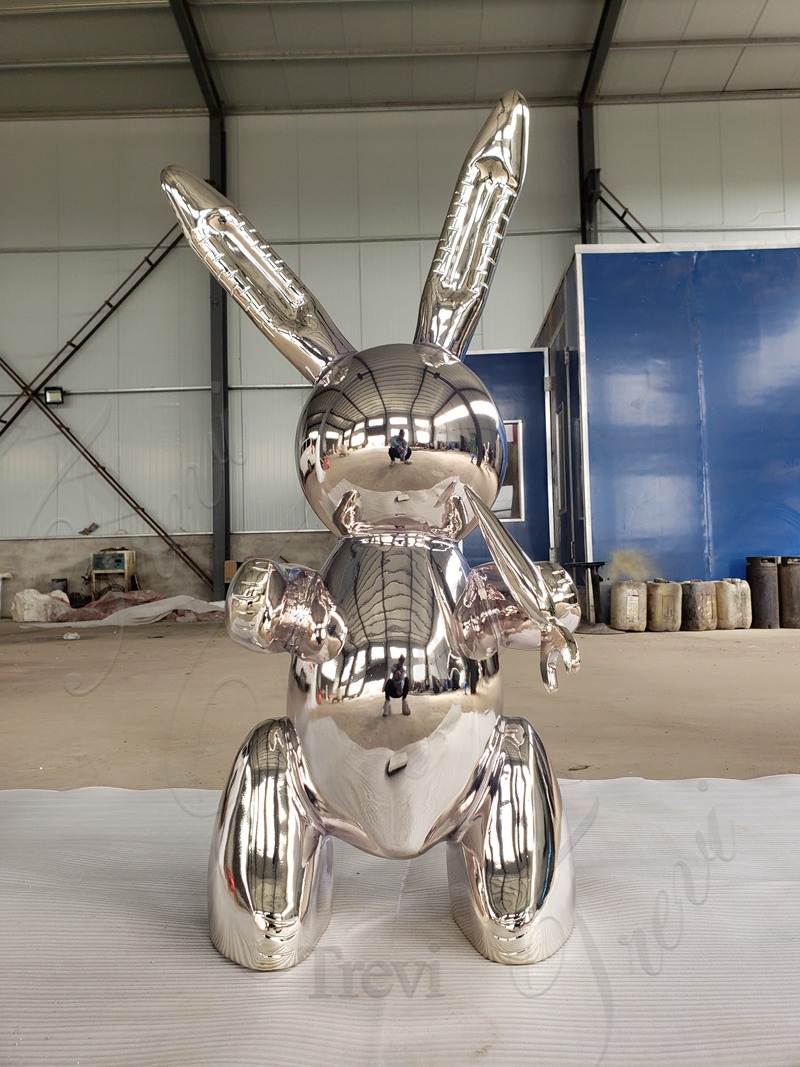 Stainless Steel mirror polished Rabbit statue