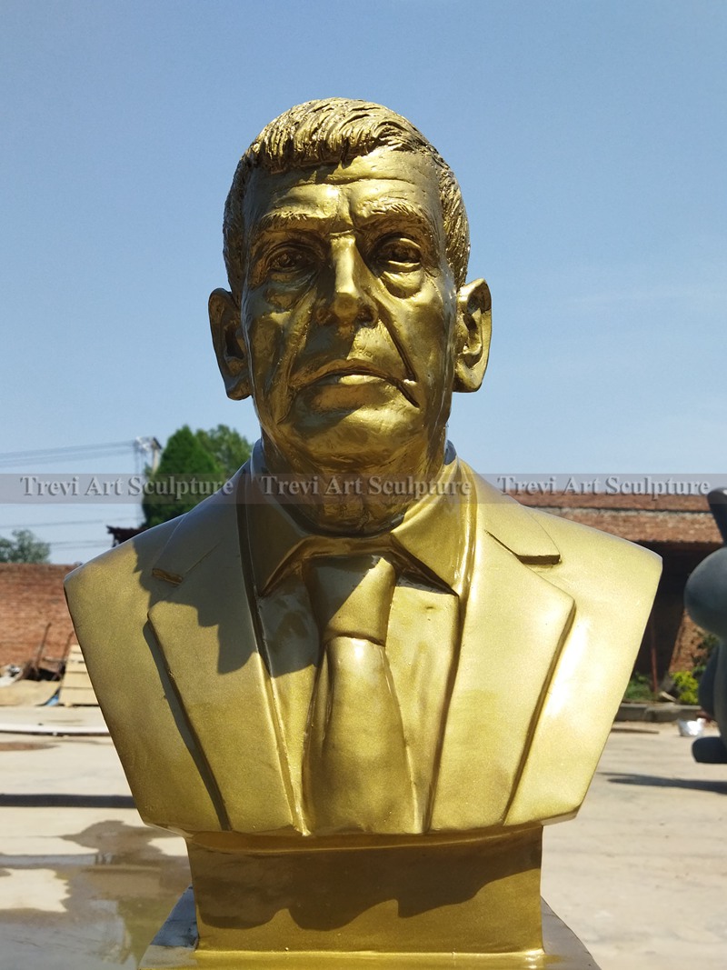 Custom bronze entrepreneur portrait bust
