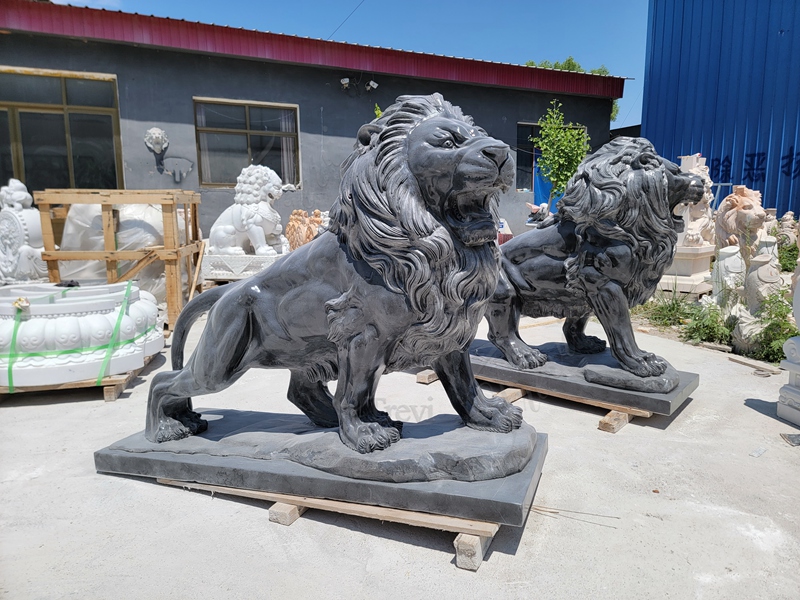 marble lions