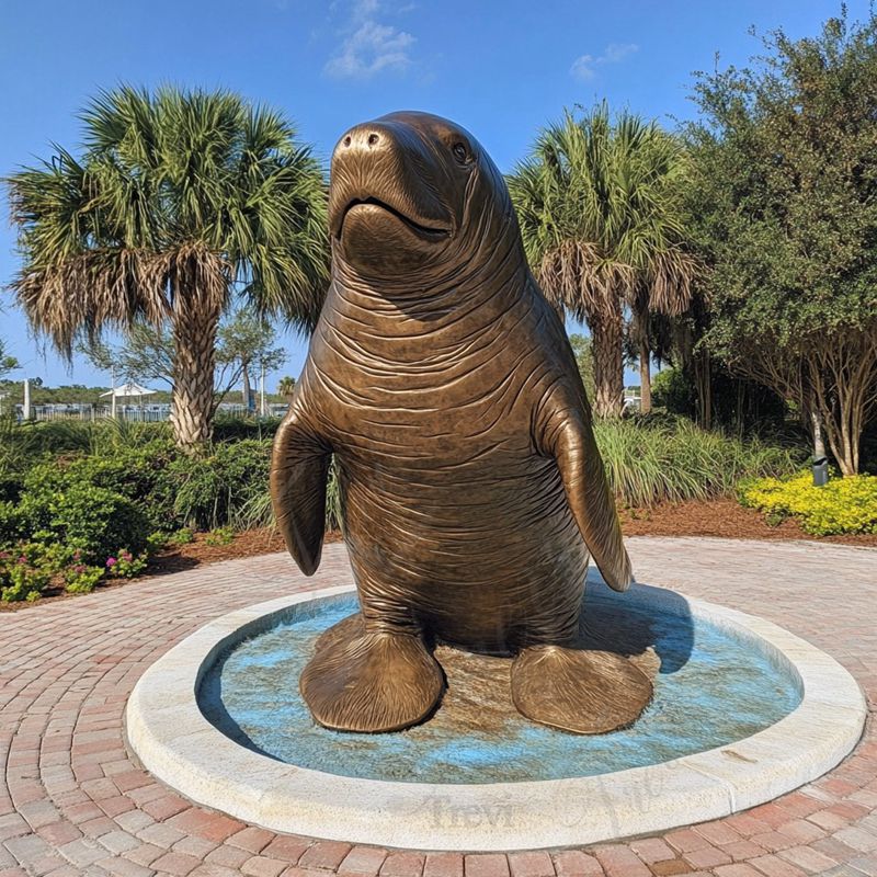 Large Manatee Statue