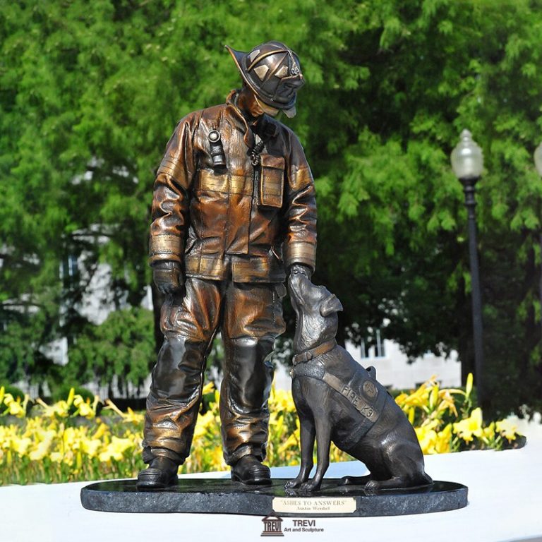 firefighter statue