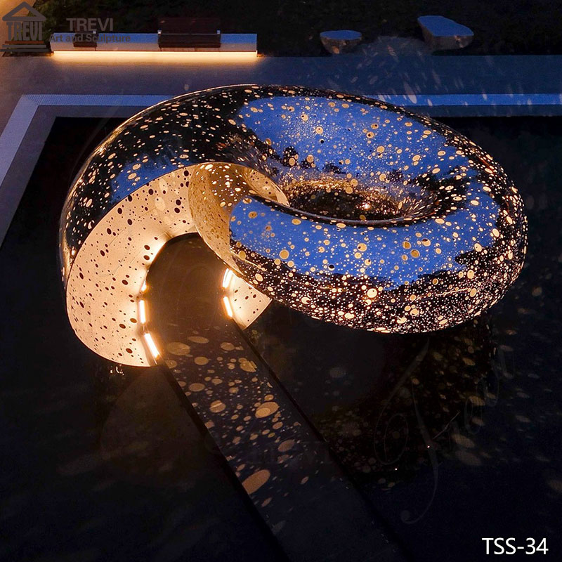 Landmark Stainless Steel Ouroboros Sculpture 2