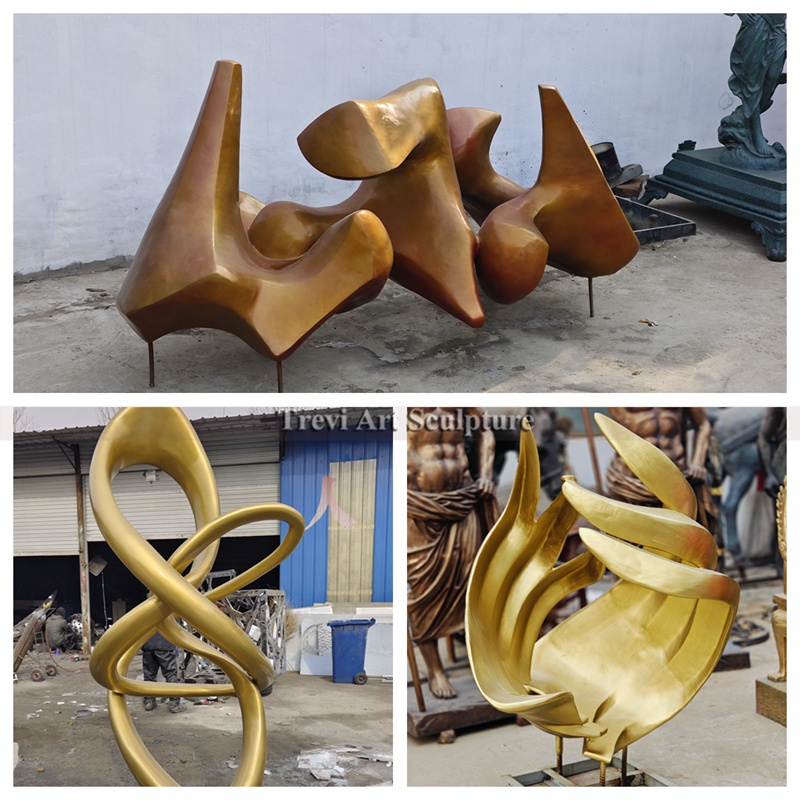 bronze abstract sculptures