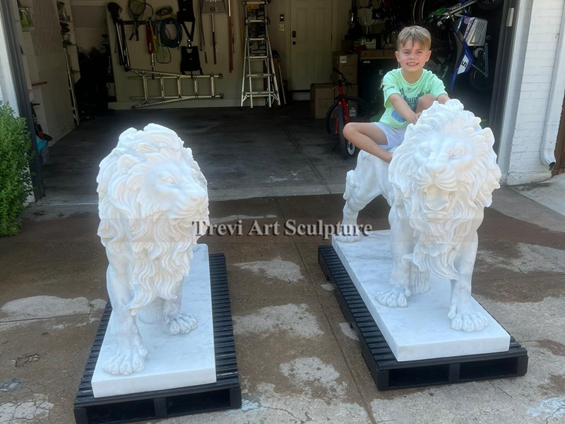 marble lion statue feedback 2