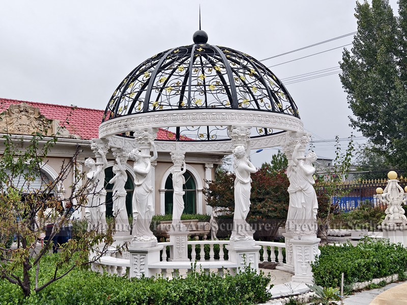 Marble Stone Column Gazebo