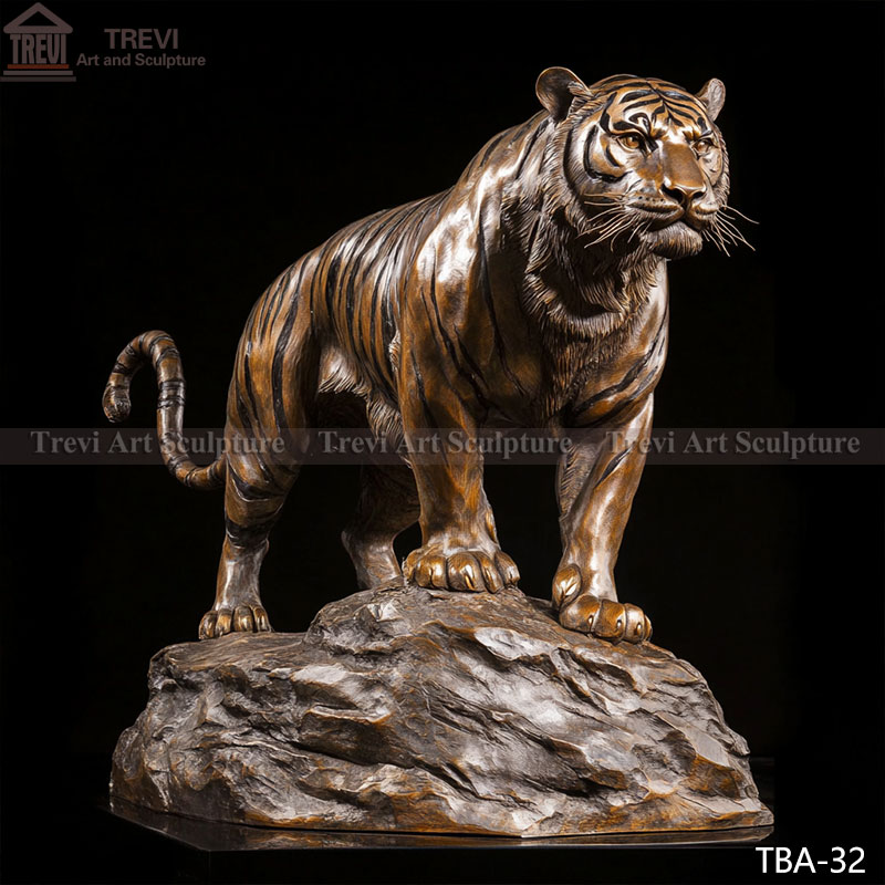 Wildlife Bronze Tiger Statue