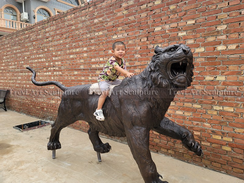 bronze tiger statue