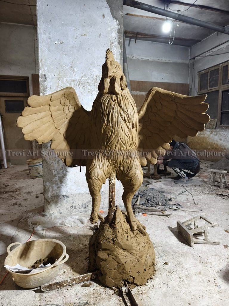 clay model-rooster