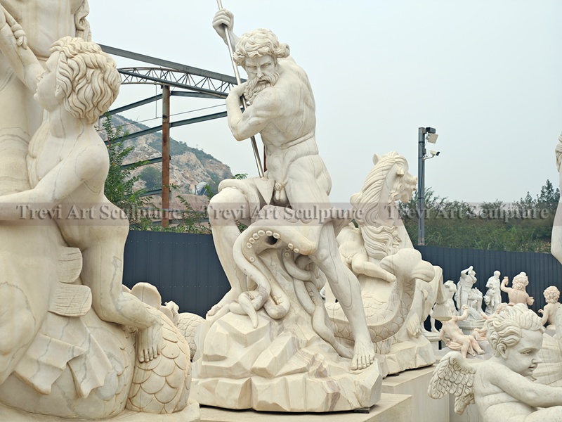 marble Neptune statue