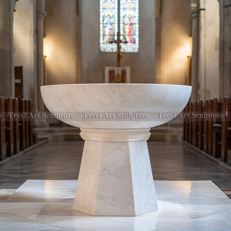 Marble baptismal font designs