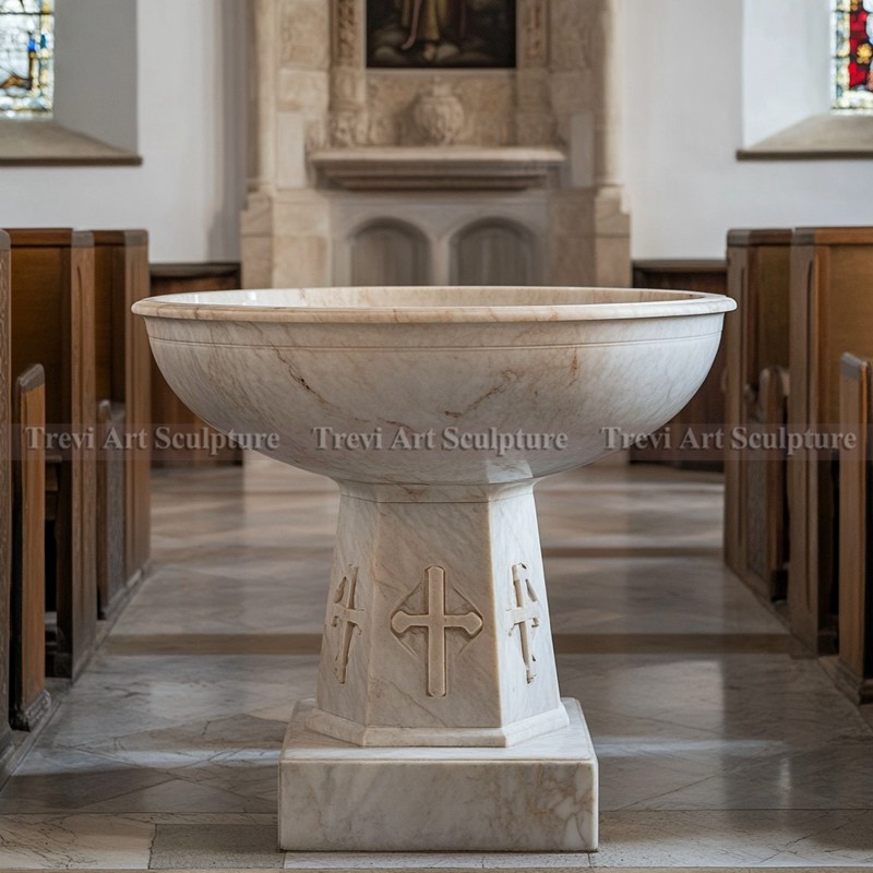 high qualiry Marble baptismal font