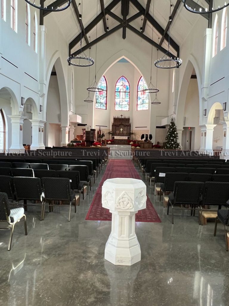 Marble church baptismal font feedback