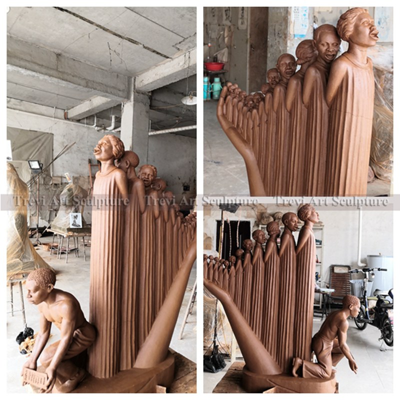 Augusta Savage the Harp Sculpture caly model details