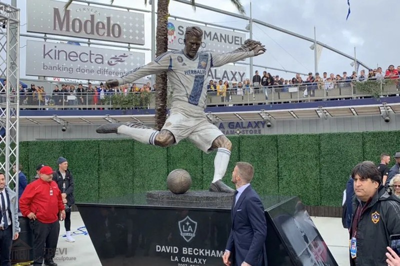 David Beckham sculpture