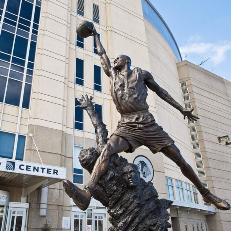 famous Michael Jordan statue