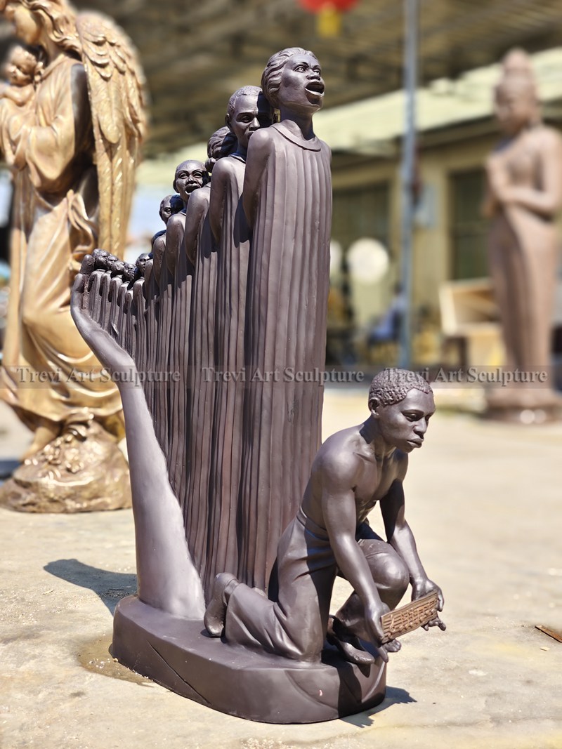 bronze Augusta Savage Famous Harp Sculpture replica