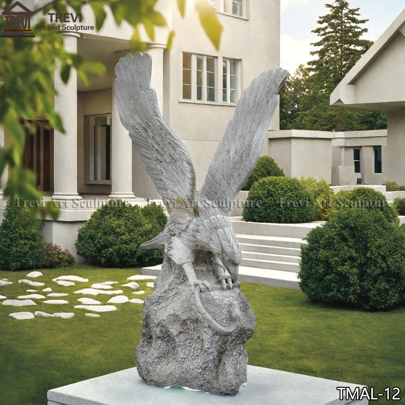 Large Stone Eagle Statue