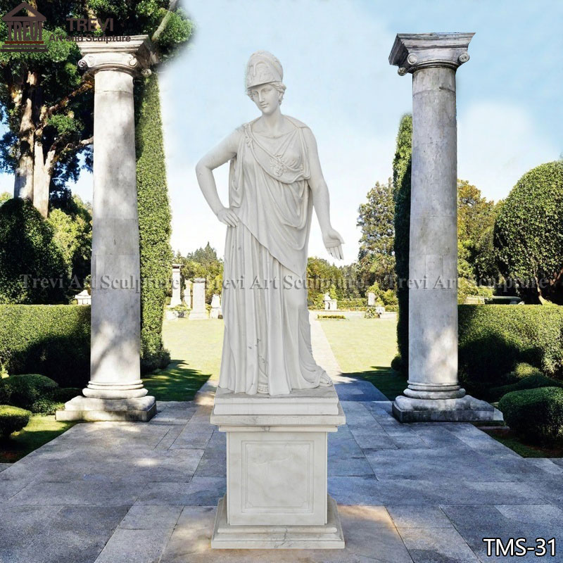 Life Size Marble Goddess Athena Statue