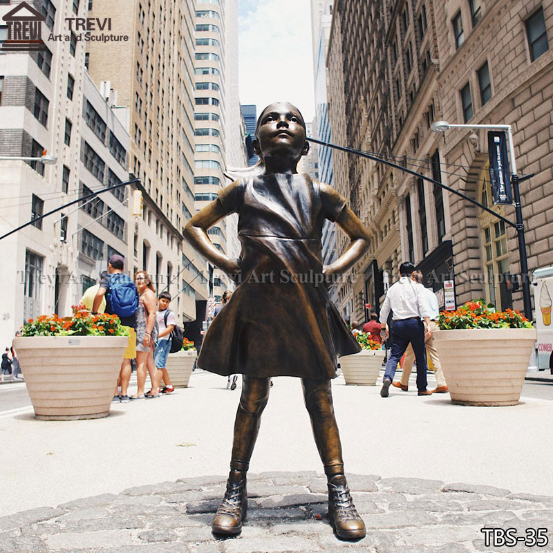 Wall Street Fearless Girl Statue Replica for Sale