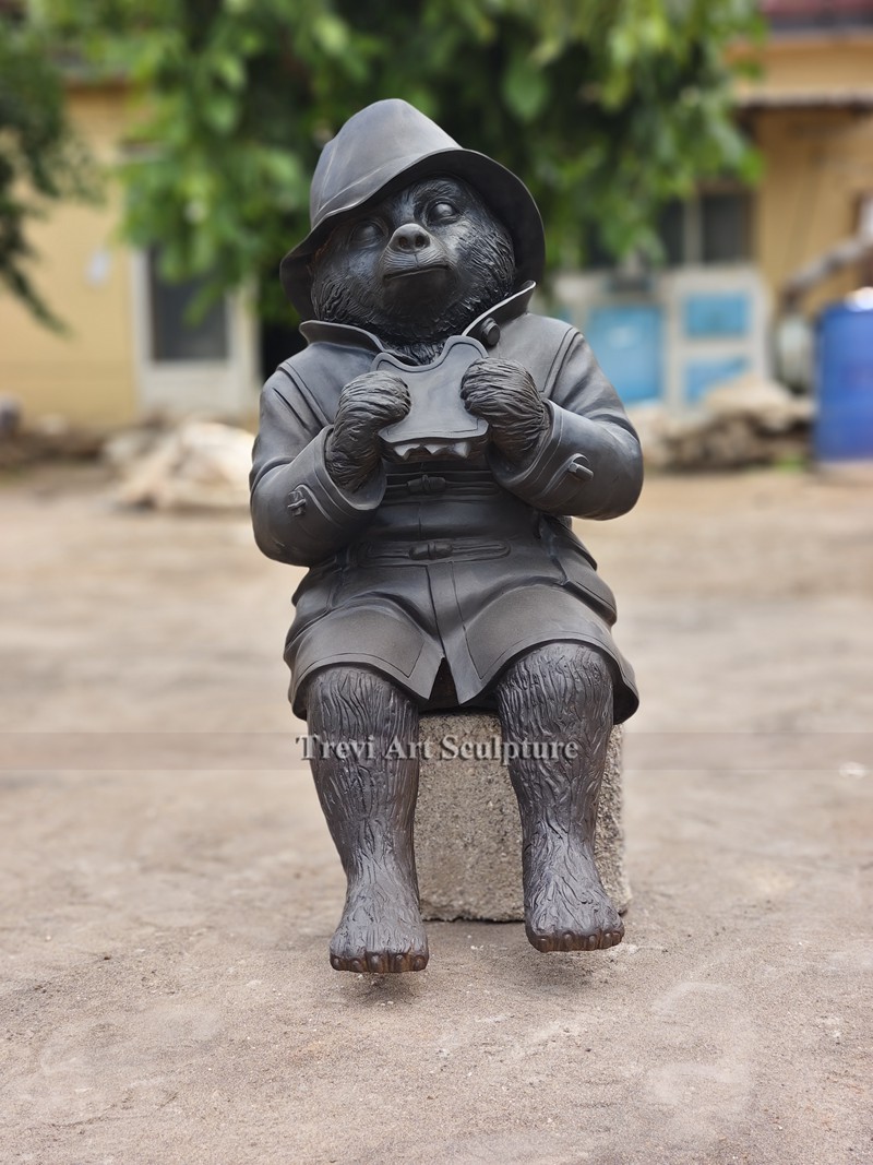 Bronze Paddington Bear statue for sale