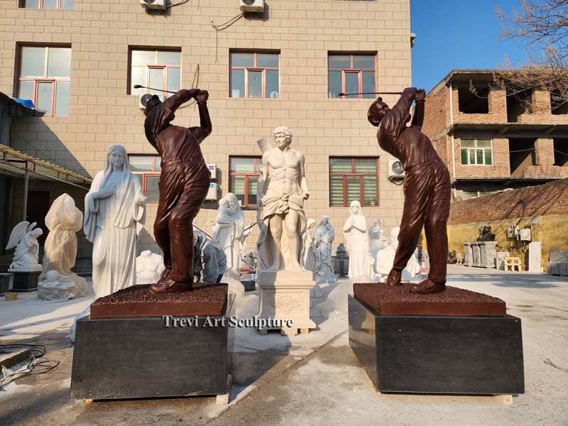 Bronze Golf Statues