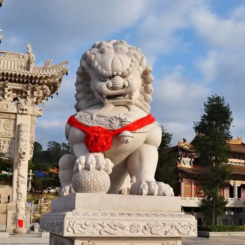 Chinese lion stone statue meaning