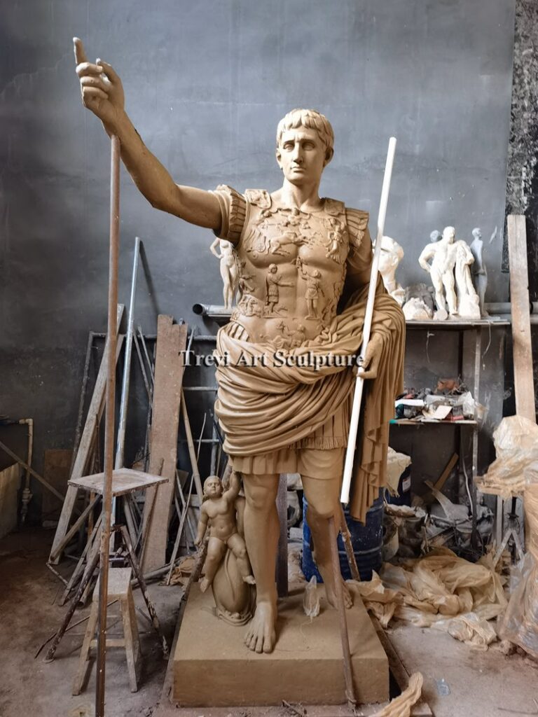 Augustus of Prima Porta clay model