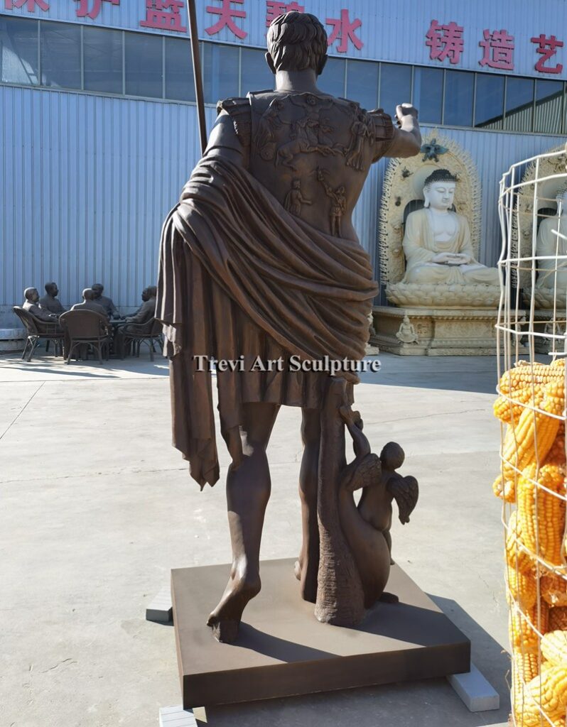 11.5 feet Augustus of Prima Porta bronze Statue