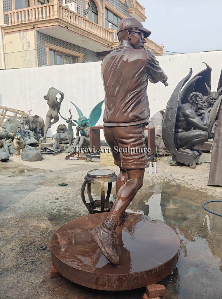 Custom Bronze Tennis Player Statue - Trevi Statue