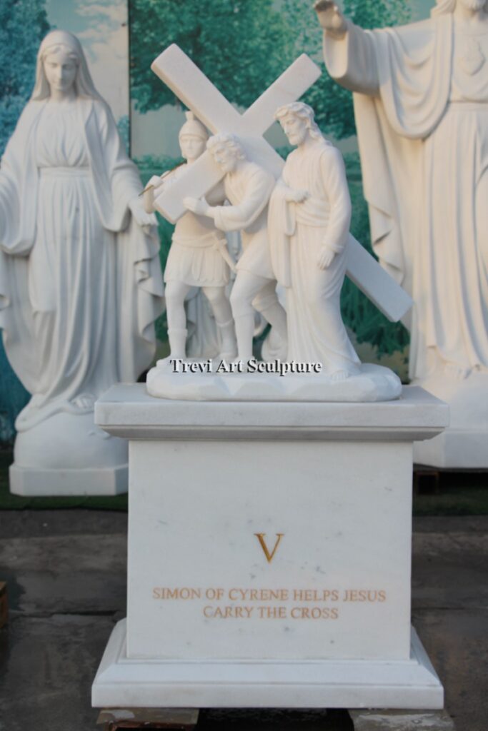 Simon of Cyrene Helps Carry the Cross